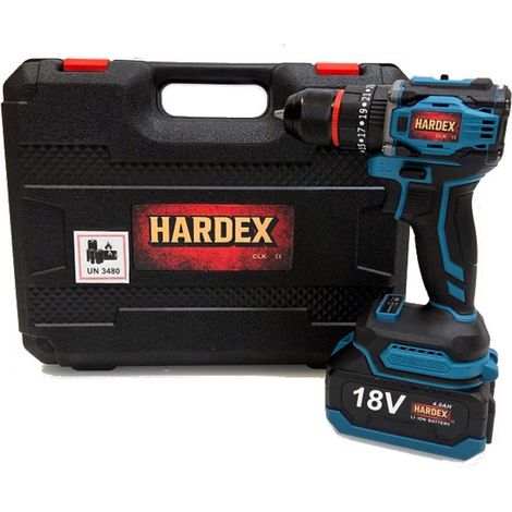 Trapano avvitatore brushless HARDEX 50 Nm 0-1450 giri/min 2 batterie da 4,0 Ah (1/5)