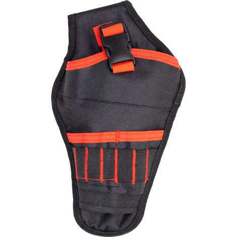 Ceinture Porte Outils Cuir Rouge Trousse Complete (1/5)