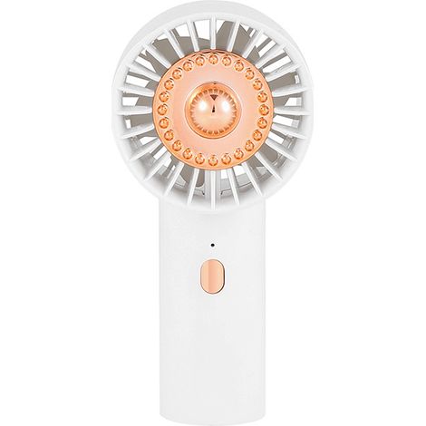 Ventilateur Portable Ultra Léger, Mini Ventilateur à Main 3 Vitesses Vent Fort Silencieux, Ventilateur Poche USB Rechargeable Charge Rapide, Petit Ventilateur pour Voyage Bureau Maison, Blanc (1/5)