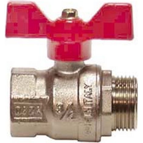 8PZ VALVOLA A SFERA M/F CON MANIGLIA A FARFALLA "VIENNA" ART.119 - MF 3/4" - pressione esercizio 30 bar