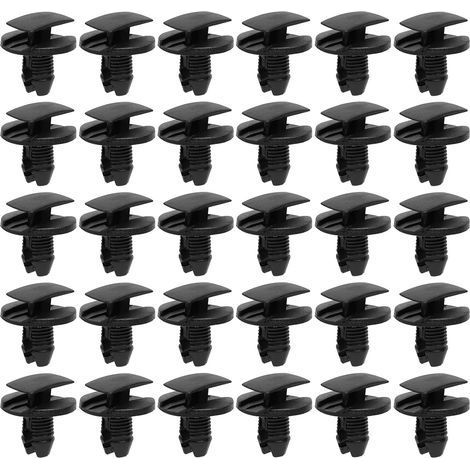 Lot de 30 Clips de Fixation Parechocs, Rivets en Plastique Attaches, Garde-Boue Rivets Clips de Retenue, Clips Voiture pour Auto Panneaux Garniture de Portière Compatible avec Citroen Peugeot (1/5)