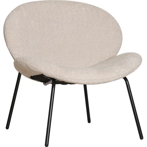 Stoffsessel beige meliert SACHA