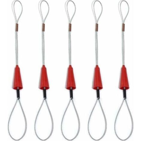 - Aiguille Tire-Fil Outil D'aide à L'installation De Câbles D'électricien Dispositif De Filetage De Câbles Traction De Fil D'outil De Fixation De Bande De Poisson，（5pcs）-Crezuo