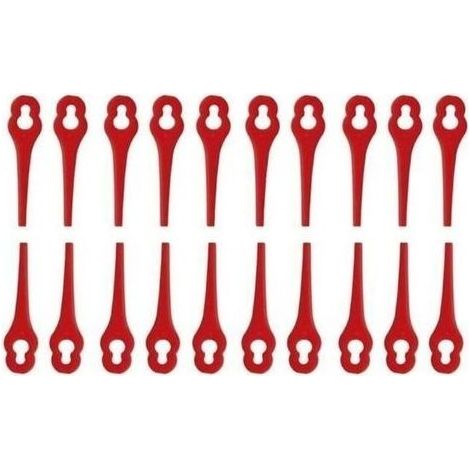 pair Lot de 100 Lames en Plastique pour Coupe Bordure Florabest LIDL Gros Trou 10mm Petit Trou 5mm LBQ59 (1/4)