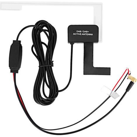 3 Meter langes Autoantennenkabel, verdeckte Patchantenne, 20 dB Digitalradioantenne, selbstklebende DAB/SMB 12V-Antenne