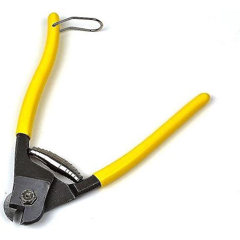 Pince coupante robuste en acier inoxydable pour câbles métalliques haute dureté, avec poignée antidérapante, et poignée antidérapante. (1/5)