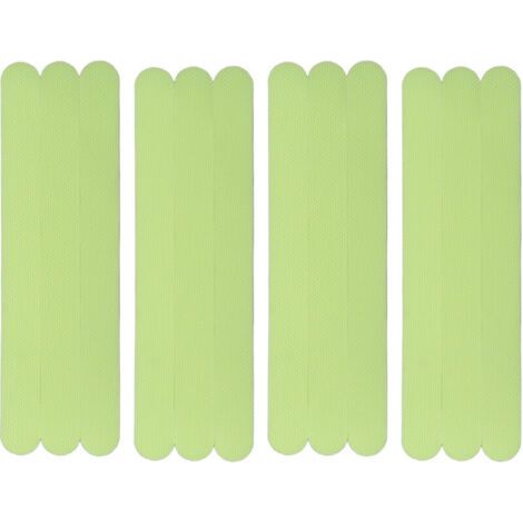 Ruban phosphorescent antidérapant pour escaliers, piscine et salle de bain - 12 bandes vert lumineux adhésives (1/5)