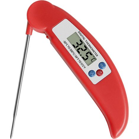 Thermomètre numérique pour viande, barbecue, thermomètre électronique, sonde extra longue pour la cuisine, la cuisson des aliments, le fumoir, la friture, le lait et le yaourt. (1/5)