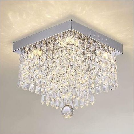 LED Chandelier Crystal Ceiling Light Stainless Steel Modern Ceiling Lamp, Elegant Design Style Pendant Light K9 Crystal - Transparent (1/5)