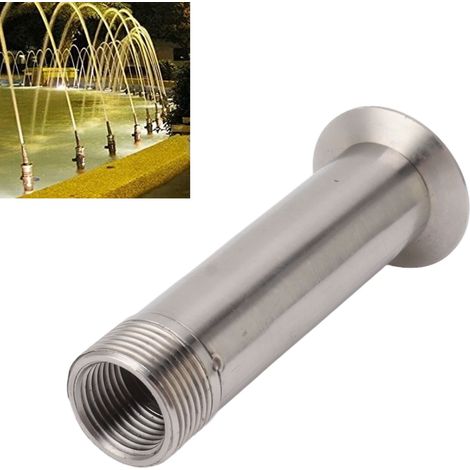 Pommeau de Douche en Acier Inoxydable pour Fontaine Décorative à Jet Sphérique avec Filetage Intérieur G1/2 et Extérieur G3/4 (1/5)