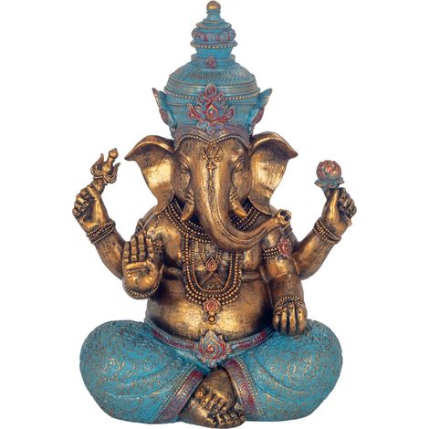 Signes Grimalt Figura Diosa Figuras Ganesha Budas Dorado 12x19x27cm 36582