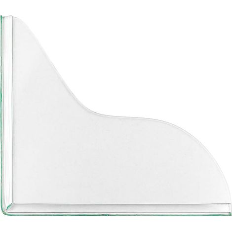 Deux protections d'angle de douche transparentes et imperméables auto-adhésives, 7,28 po 8,66 po (18,5 22 cm). (1/5)