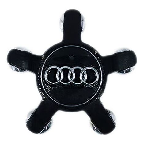 Cache moyeux Compatible avec Audi A3 A4L A5 A6L A8L Q3 Q5, 4 pièces, capuchons centre jante 135mm noir ABS (1/3)