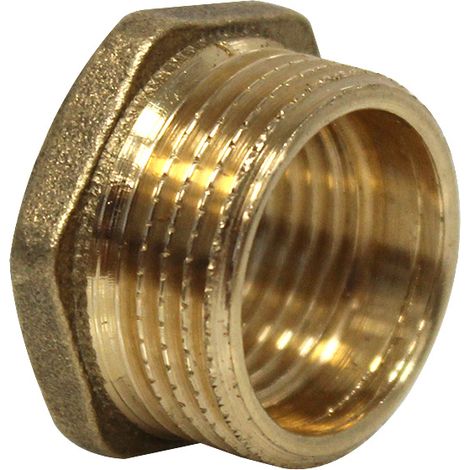 Watts – Raccord laiton réduit mâle/femelle 3/4"-1/2" – Filetage 20/27-15/21 – Pour installations sanitaires et chauffage – Étanchéité avec ruban téflon