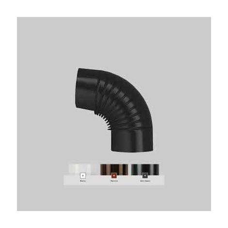 Gomito Smaltato 90 ° Classic Ø 80 mm Save Colore Marrone