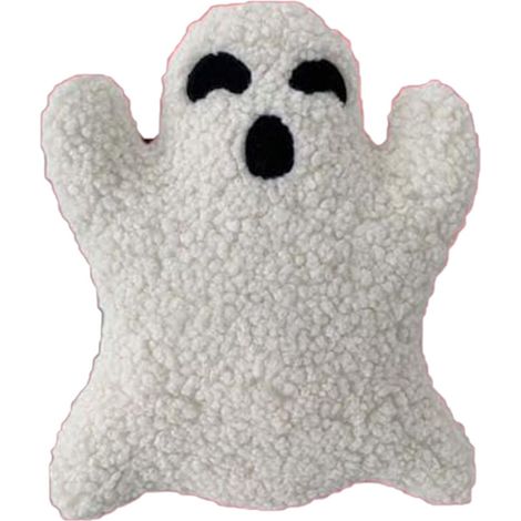 Cuscino decorativo fantasma di Halloween – 20 cm, realizzato in morbido poliestere, ideale per divano o letto, regalo festivo per bambini (1 pezzo)