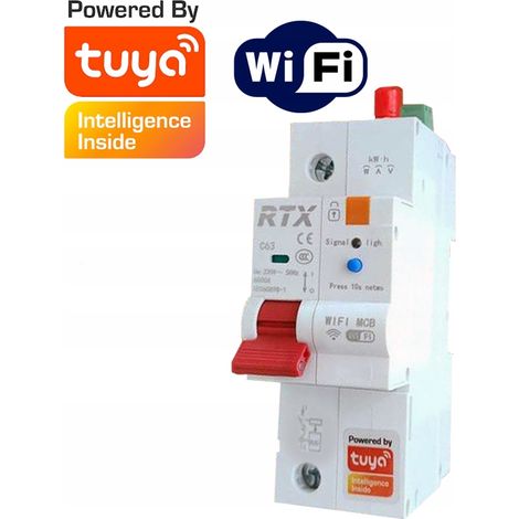 Tuya WiFi Einstellbare Sicherung 2-63A Energiemessung
