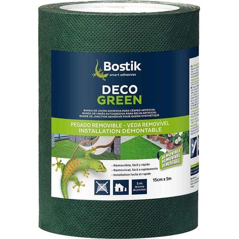 BOSTIK banda union adhesiva deco green 15 cm×5m verde , banda union adhesiva deco green 15 cm×5m verde