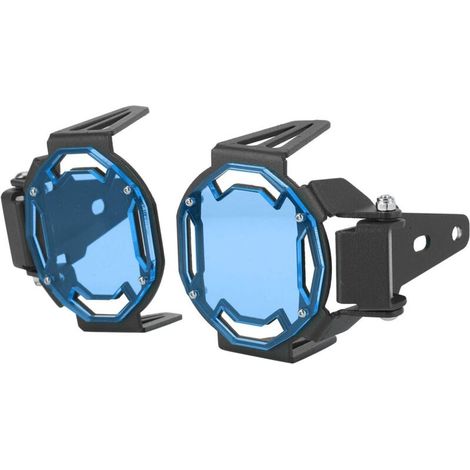 Protection Antibrouillard - Aluminium Anodisé - Pour Phares LED Moto - Compatible R1200GS R1250GS Adventure S1000XR F750GS F850GS G310GS G310R - Lot de 2 (1/4)