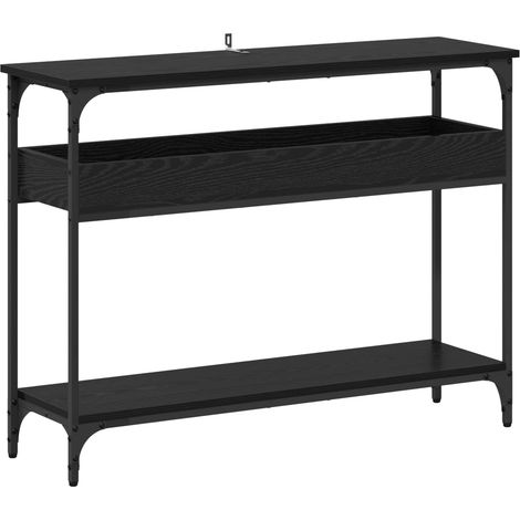 Maison Exclusive - Mesa Consola Roble negro 100 x 29 x 75 cm Made