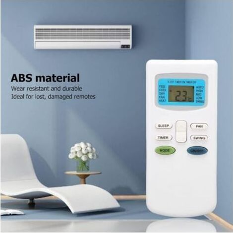 Télécommande universelle pour climatiseur – Compatible TCL, Dronic, Klimaire, Pioneer – Alimentation par batterie – Matériau ABS durable (1/5)