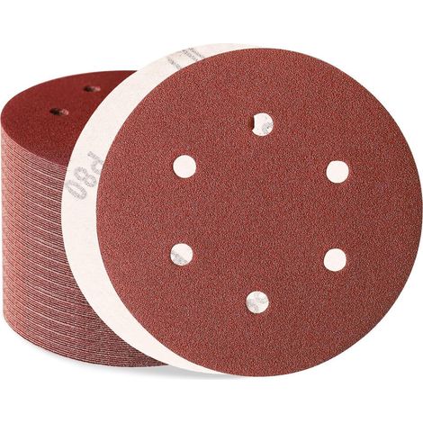 Schleifscheiben 150mm Klett Exzenterschleifer 6 80 Körnung 80 Stück (1/5)