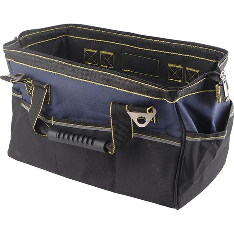 Sacoche à outils renforcée en toile Oxford résistante à l'usure, porte-outils multifonction pour électricien, 17 pouces (1/4)