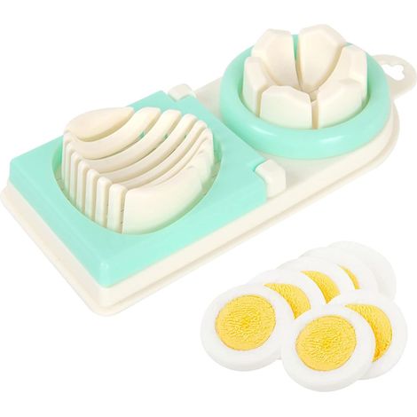Coupe-œuf en acier inoxydable, trancheur pour œufs ronds et ovales, outil de cuisine compatible lave-vaisselle (1/5)