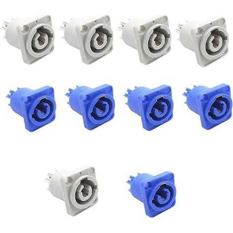 Lot de 10 connecteurs Powercon 3 broches 20A 250V CA (1/5)