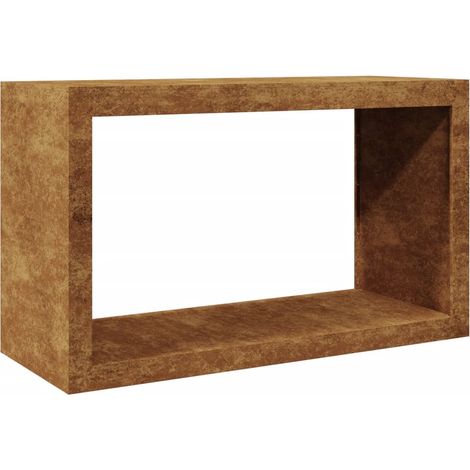 Portalegna 100 x 40 x 60 cm Acciaio Corten Marrone 020043695