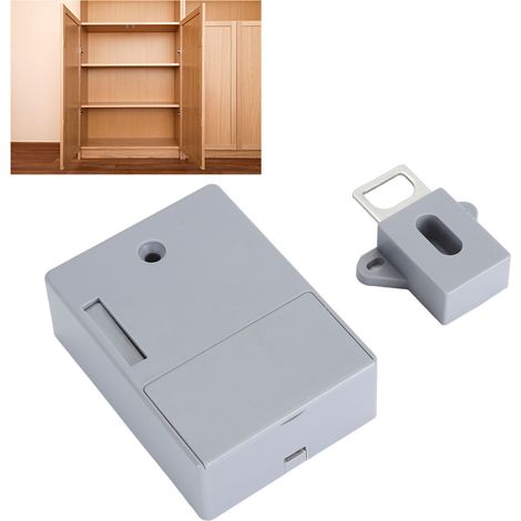 Cerradura invisible NFC para armarios con acceso mediante tarjeta: fácil instalación sin necesidad de taladrar para armarios, cómodas y alacenas. (1/5)