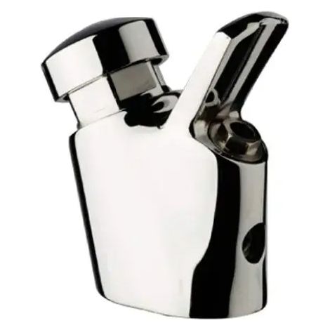 Rubinetto beverino cromato a pulsante con zampillo installazione da appoggio 3/8" m