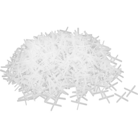 1000Stk Wand Stock Céramique Fliese Plastik Kreuz Abstandhalter 1mm Weiß DE (1/2)