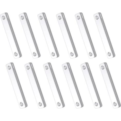 12 clips pour moustiquaires de fenêtres - Fixation magnétique innovante - Sans perçage ni vis - Convient pour les moustiquaires, vêtements, chapeaux et projets de bricolage - Blanc (1/5)