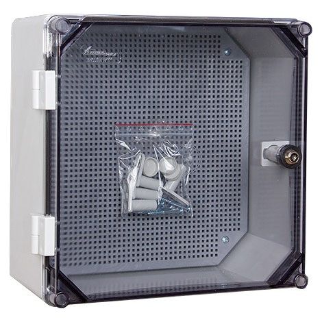 UNIBOX-GEHÄUSE MIT MONTAGEPLATZ UND TRANSPARENTER ABDECKUNG IP65 UNI-0/T (1/2)