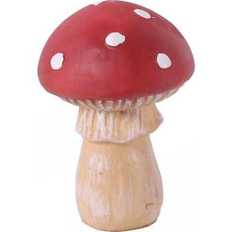 TrendLine Dekofigur Pilz 14 x 10 cm rot weiß Dekoartikel