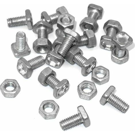 Packung mit 50 Muttern und Schrauben für Gewächshäuser (1/4)