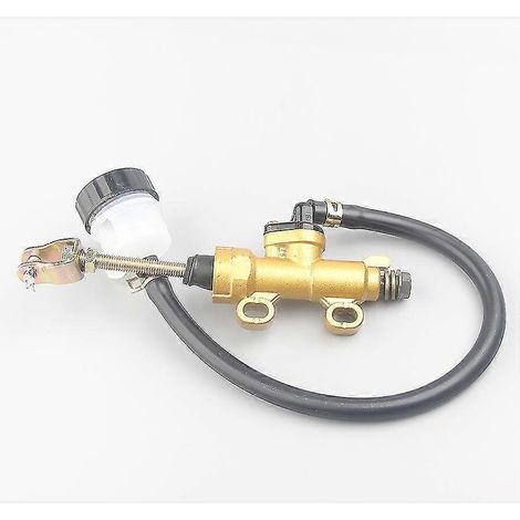Maître-cylindre de frein arrière avec pompe pour Suzuki GSX-R600, GSX-R750 (1997-2010), GSX-R 600, 750, 1000, 1100 et GSX-R1300R Hayabusa (couleur or) - (1/4)
