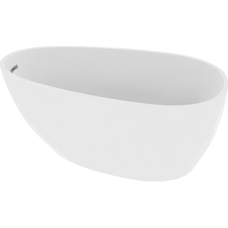 LAVITA Freistehende Badewanne Lacrima 1700 Acryl 170x80x58 cm Weiß Glanz (1/5)