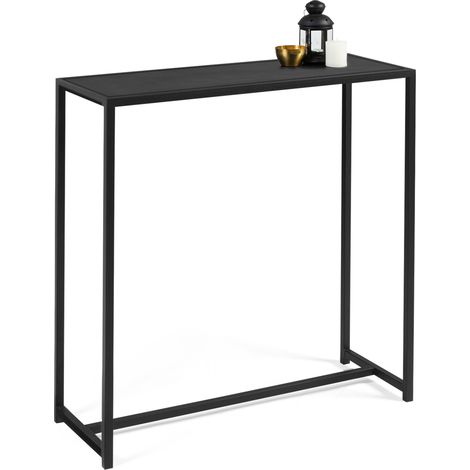 Konsole DAVIS aus mattschwarzem Metall Industriedesign