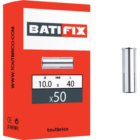 50 chevilles expansions à frapper 10x40mm zingué Batifix (1/2)