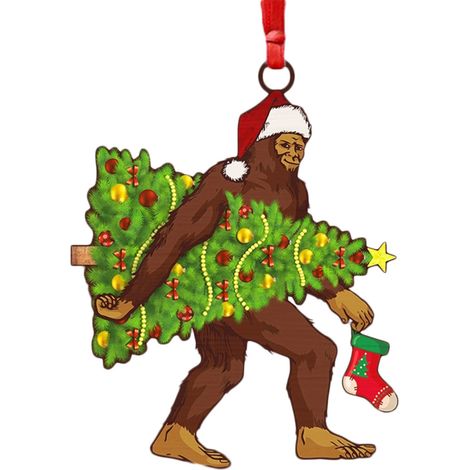 Weihnachtsbaum-Anhänger aus Acryl, Heimdekoration, Geschenk für Kinder, Weihnachtsmann (1/2)