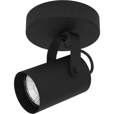 Eglo 900331 Spotleuchte SOREGO GU10 1X3W Stahl schwarz L:11cm B:10.5cm H:12cm dimmbar (1/4)