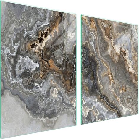 Piastra protettiva in vetro per piano cottura 2x45x52 Marmo (1/5)
