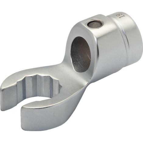 Bahco Offener Hahnenfuß-Ringschlüssel mit runder 16 mm Zapfenaufnahme, SW 16 mm