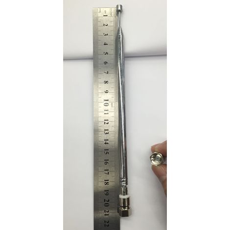 Antenne radio télescopique 8150-7 sections, connecteur mâle de type F britannique, rallonge de 1 mètre avec broche M9.