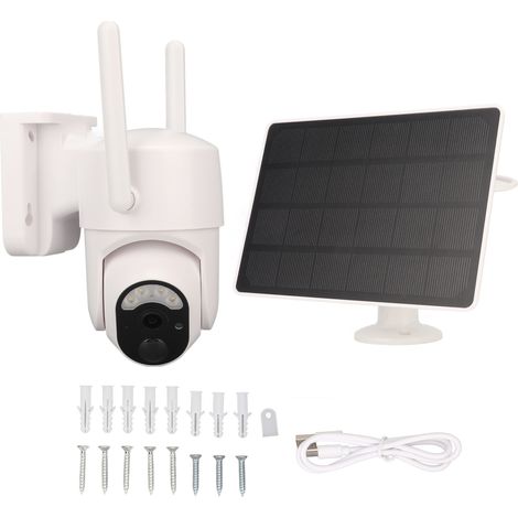 Caméra Solaire WiFi 2MP Sans Fil, Surveillance Extérieure avec Vision Nocturne Couleur, IP65 Étanche, Batterie Intégrée (1/5)