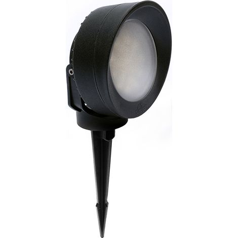 Pincho de exterior tommy 1xgx53 10w con pulsador cct (2colores) ip66 l.15,2xan.12,2xal.34cm negro