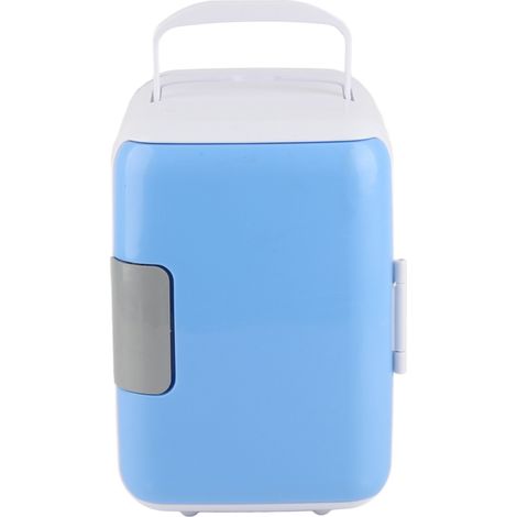Mini-réfrigérateur de voiture 4L, grande capacité, format compact, doublure de qualité alimentaire, fonction glacière/chauffante, idéal pour dortoir, bureau et maison. (1/5)