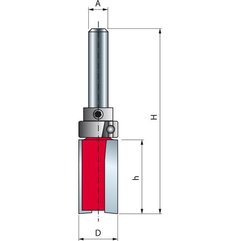 Freud – Mèche à ébarber avec roulement supérieur – F03FR02005 – Ø16mm pour fraisage de bois dur – Technologie Perma-Shield